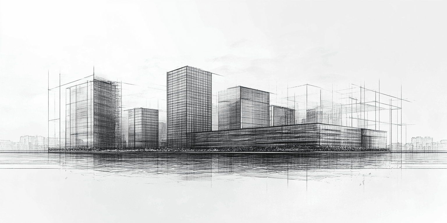 City skyline background